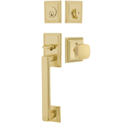 Emtek Hamden Tubular Entryset Sectional with Freestone Knob