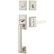 Emtek Hamden Tubular Entryset Sectional with Geneva Lever