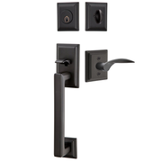 Emtek Hamden Tubular Entryset Sectional with Mercury Lever