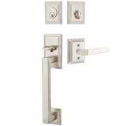 Emtek Hamden Tubular Entryset Sectional with Milano Lever