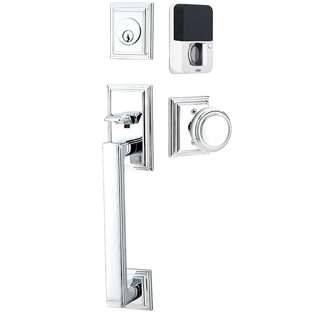 Emtek Hamden Tubular Entryset Sectional with Norwich Knob