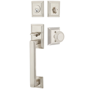 Emtek Hamden Tubular Entryset Sectional with Norwich Knob
