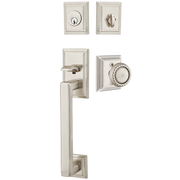 Emtek Hamden Tubular Entryset Sectional with Rope Knob