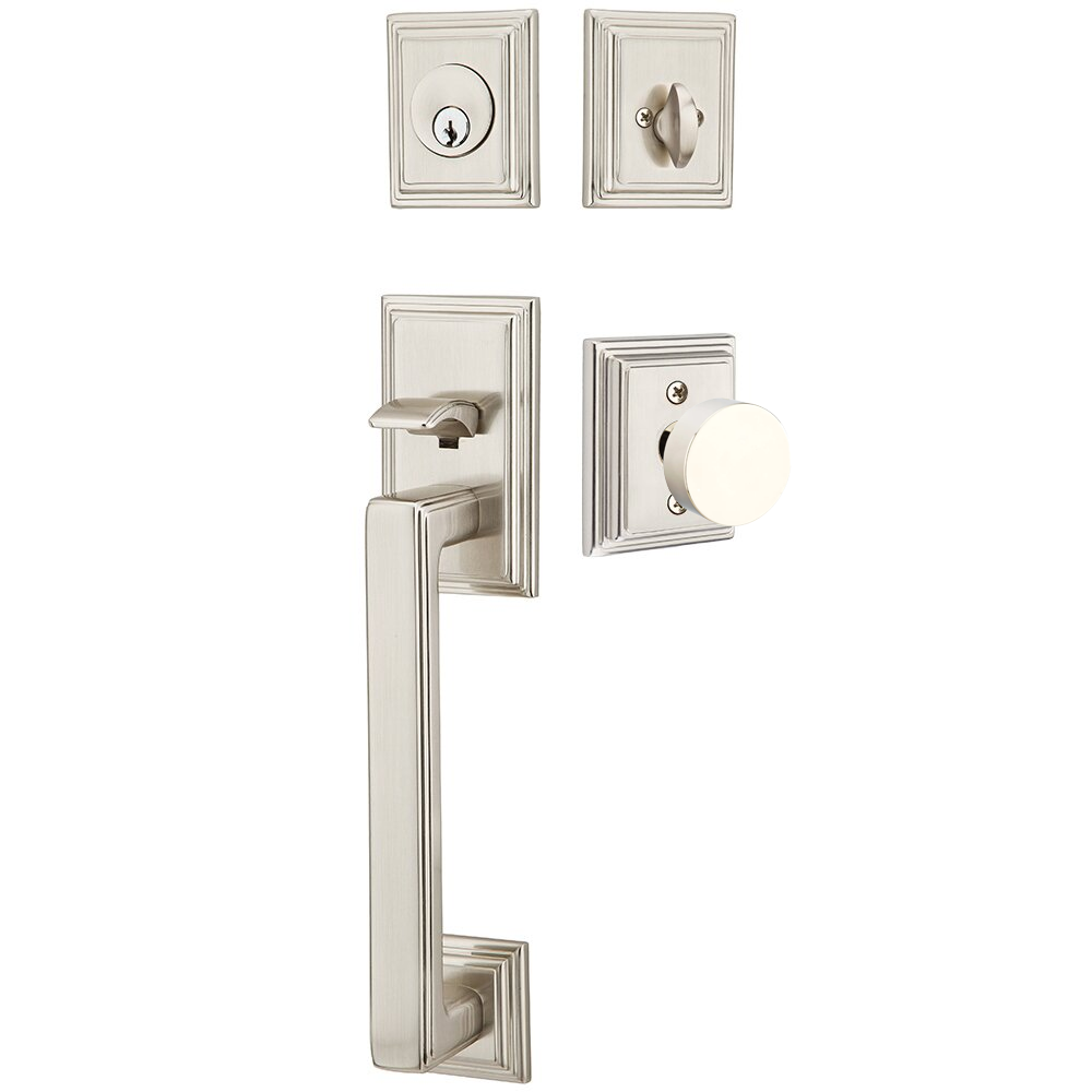 Emtek Hamden Tubular Entryset Sectional with Round Knob