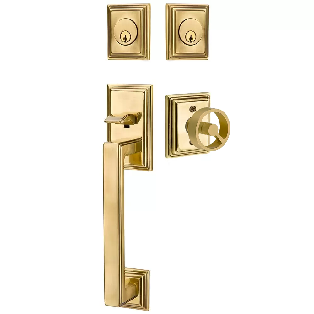 Emtek Hamden Tubular Entryset Sectional with Spoke Knob
