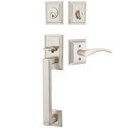 Emtek Hamden Tubular Entryset Sectional with Triton Lever