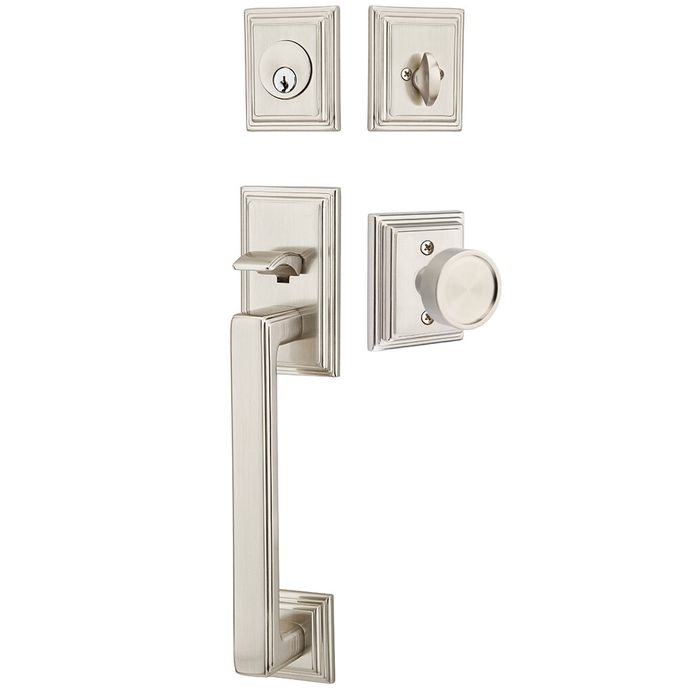 Emtek Hamden Tubular Entryset Sectional with Verve Knob
