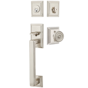 Emtek Hamden Tubular Entryset Sectional with Waverly Knob
