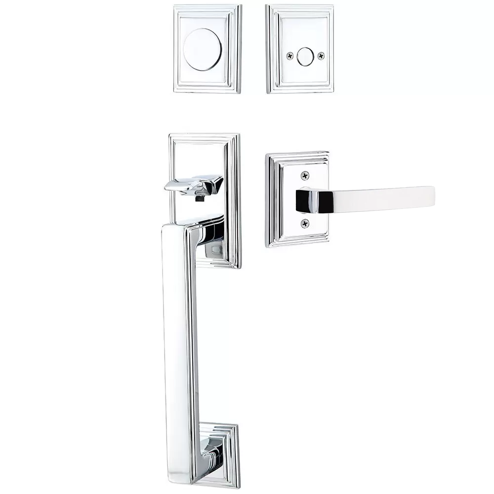 Emtek Hamden Tubular Entryset Sectional with Breslin Lever