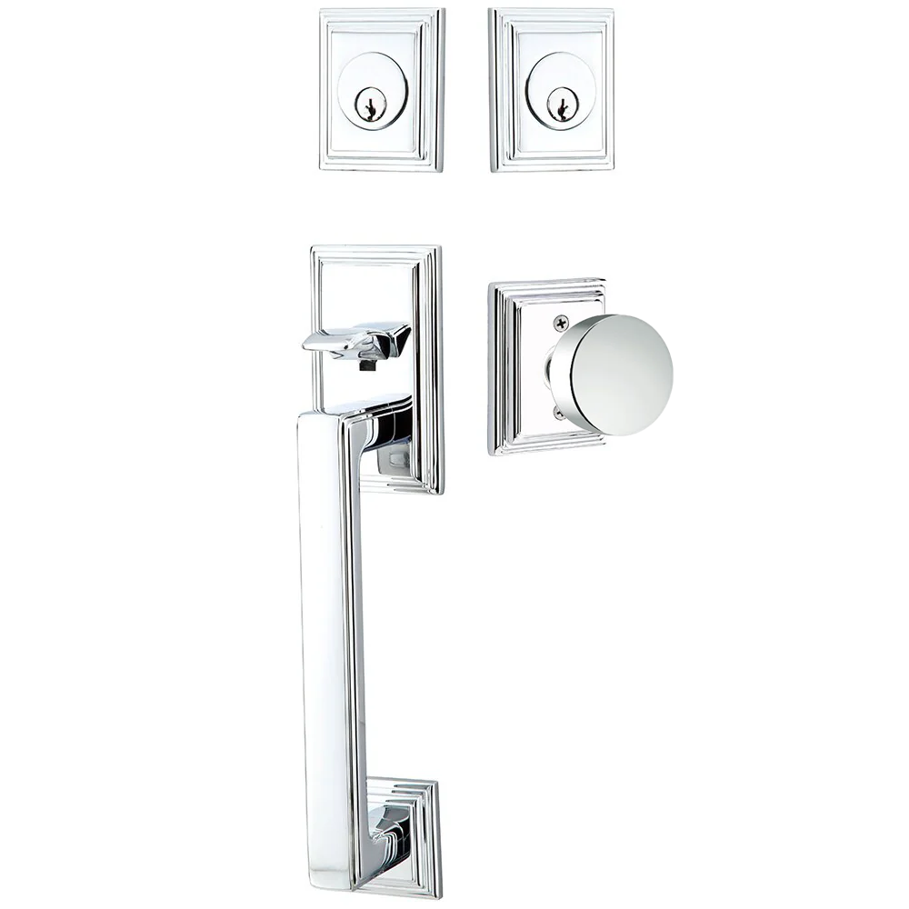 Emtek Hamden Tubular Entryset Sectional with Round Knob