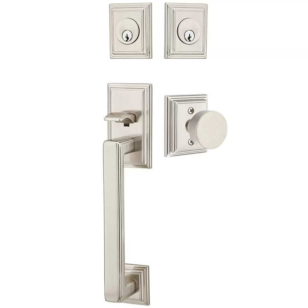 Emtek Hamden Tubular Entryset Sectional with Round Knob