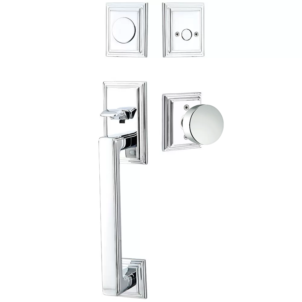 Emtek Hamden Tubular Entryset Sectional with Round Knob