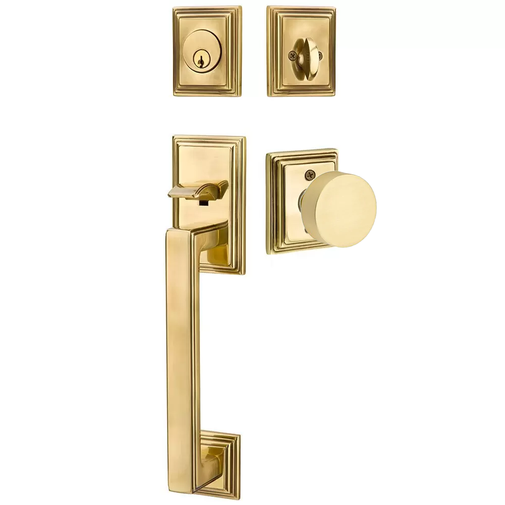 Emtek Hamden Tubular Entryset Sectional with Round Knob