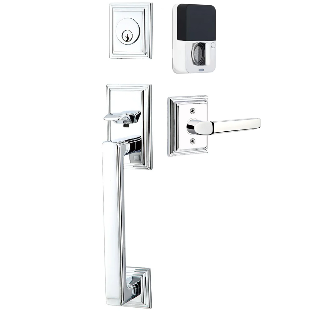 Emtek Hamden Tubular Entryset Sectional with Milano Lever