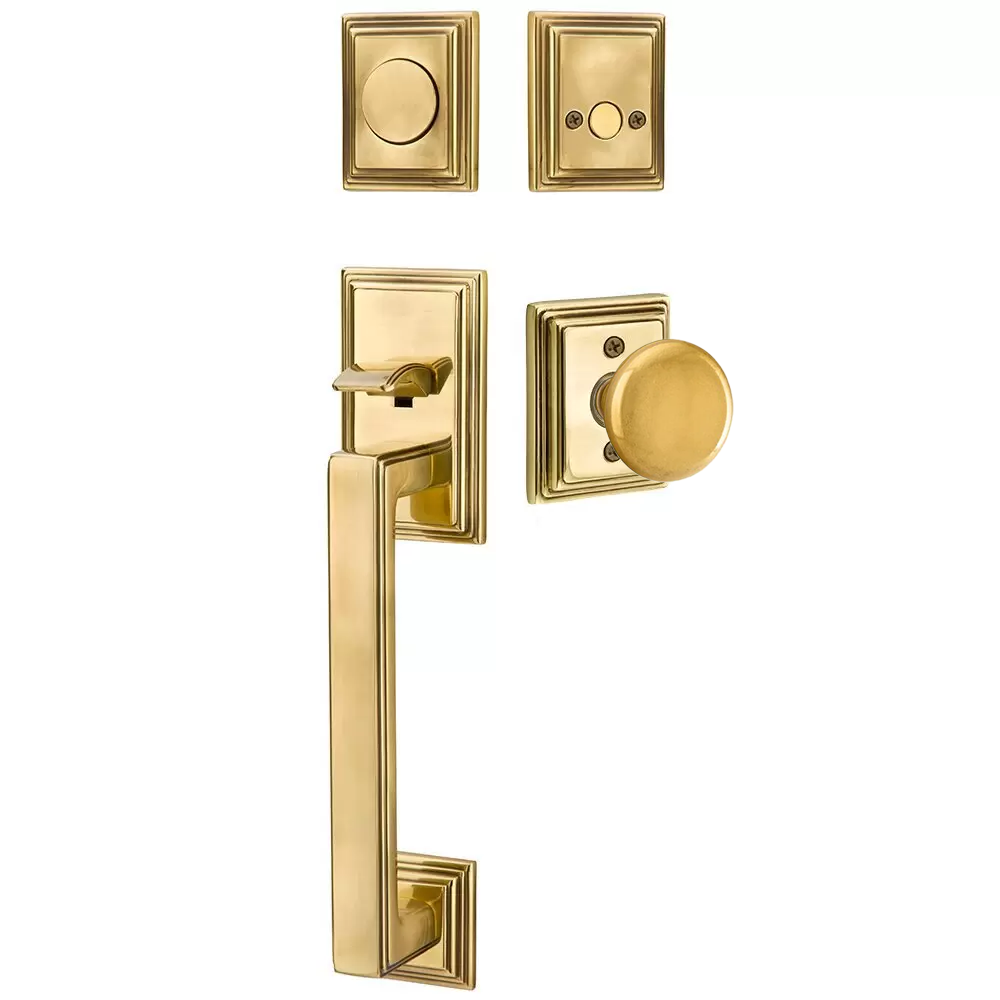 Emtek Hamden Tubular Entryset Sectional with Providence Knob