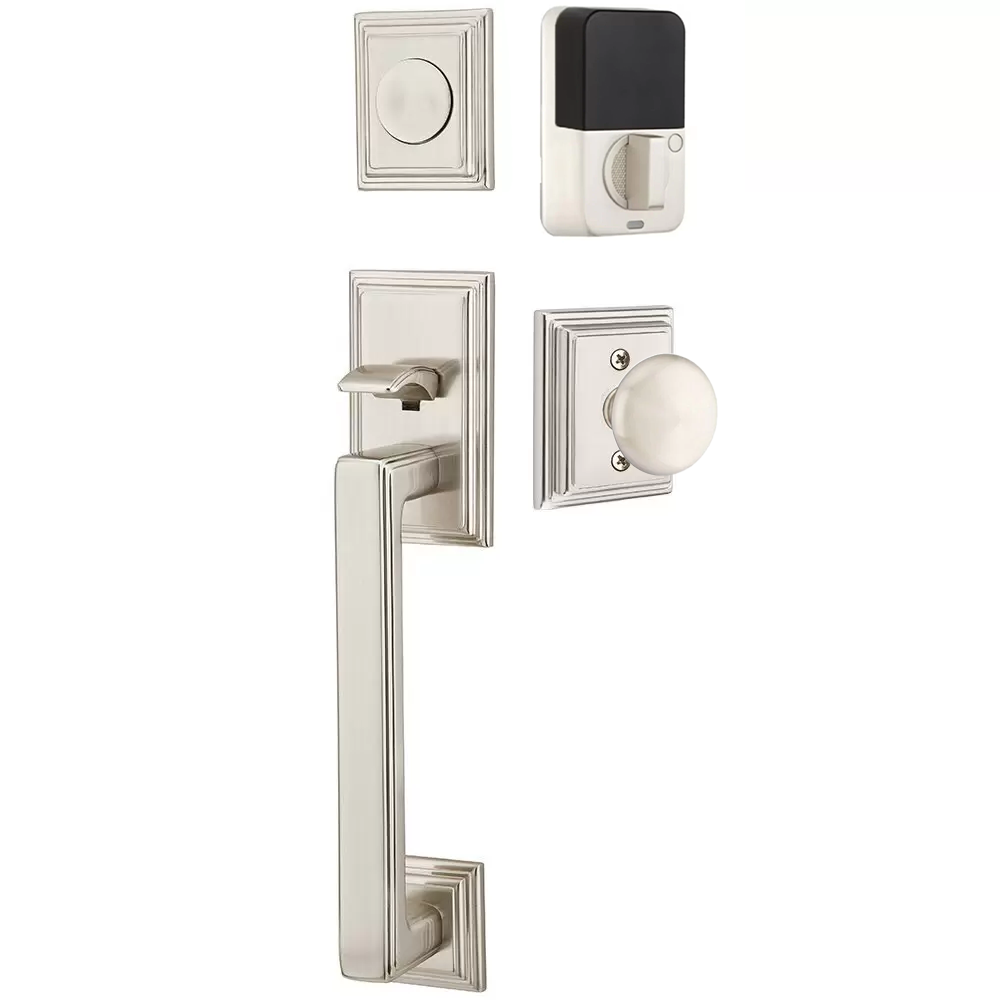 Emtek Hamden Tubular Entryset Sectional with Providence Knob