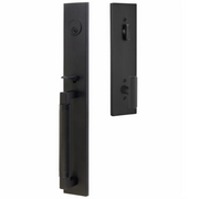 Emtek Hercules Knurled Tubular Entry Set Full Length with Ace Knurled Knob