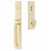 Emtek Hercules Knurled Tubular Entry Set Full Length with Egg Knob