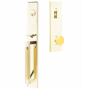 Emtek Hercules Knurled Tubular Entry Set Full Length with Providence Knob