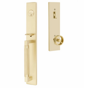 Emtek Hercules Knurled Tubular Entry Set Full Length with Spoke Knob