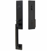 Emtek Hercules Knurled Tubular Entry Set Sectional with Ace Knob