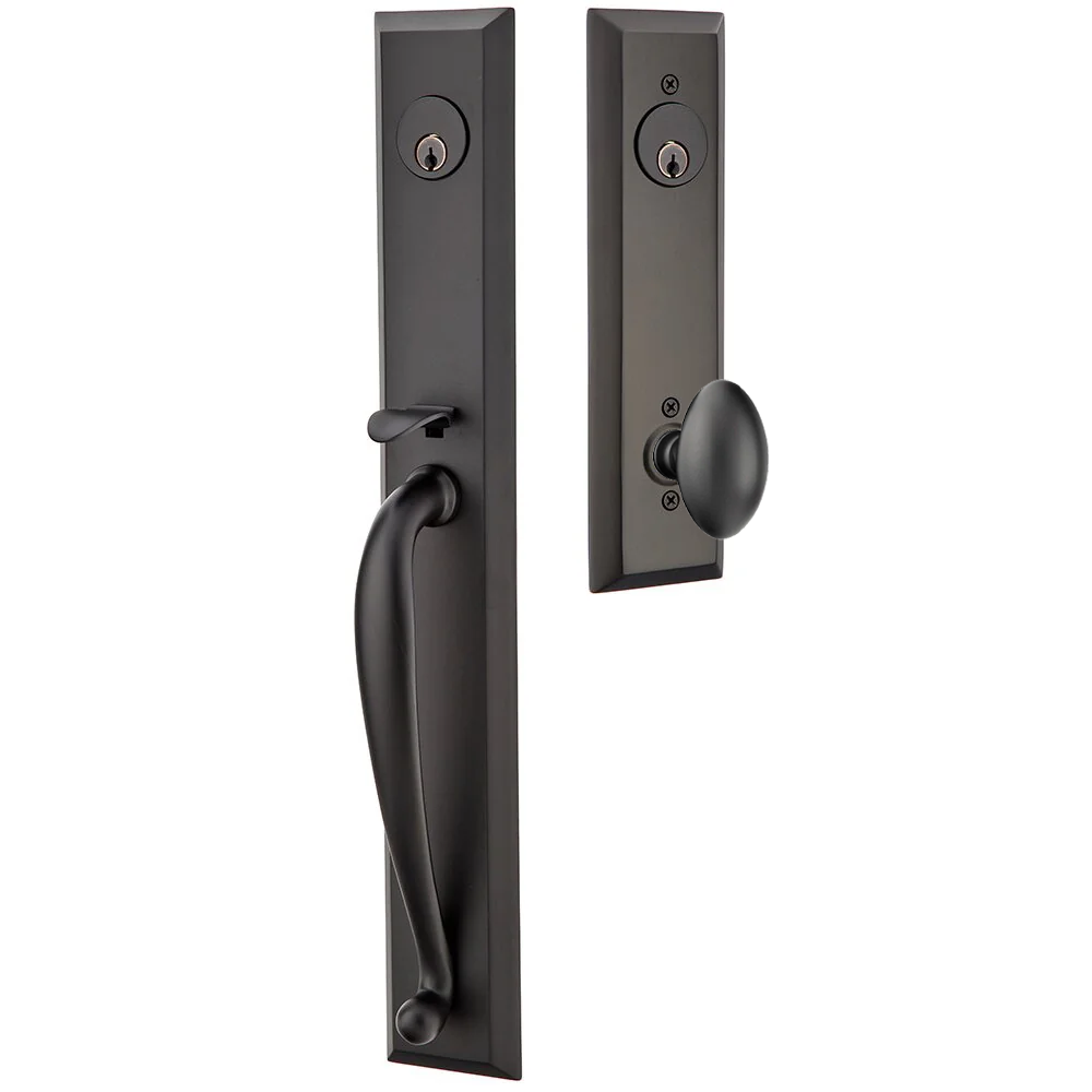 Emtek Jefferson Tubular Entryset Full Length with Egg Knob