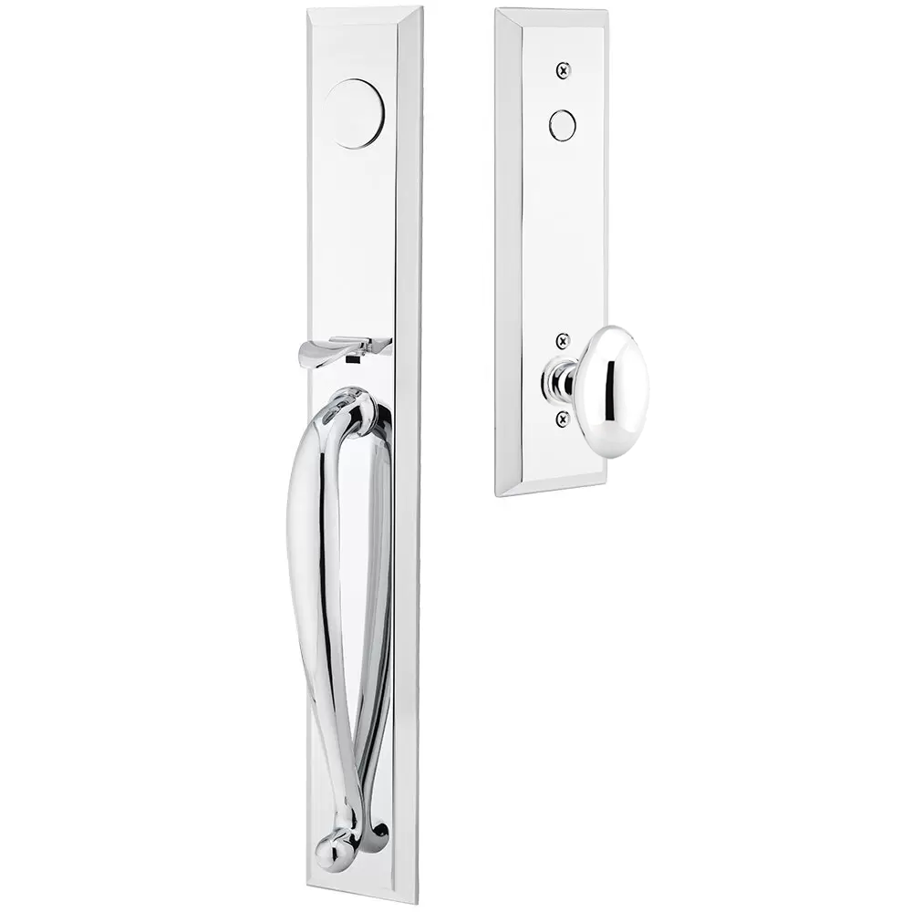 Emtek Jefferson Tubular Entryset Full Length with Egg Knob