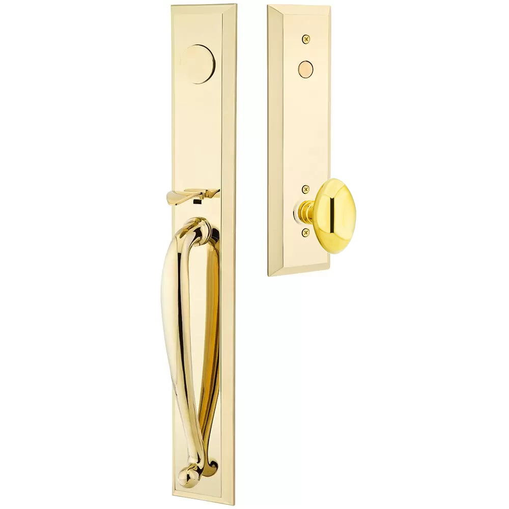 Emtek Jefferson Tubular Entryset Full Length with Egg Knob