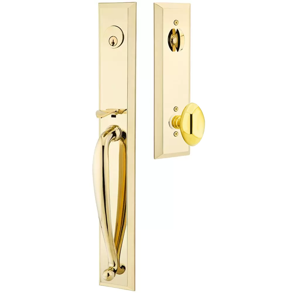 Emtek Jefferson Tubular Entryset Full Length with Egg Knob
