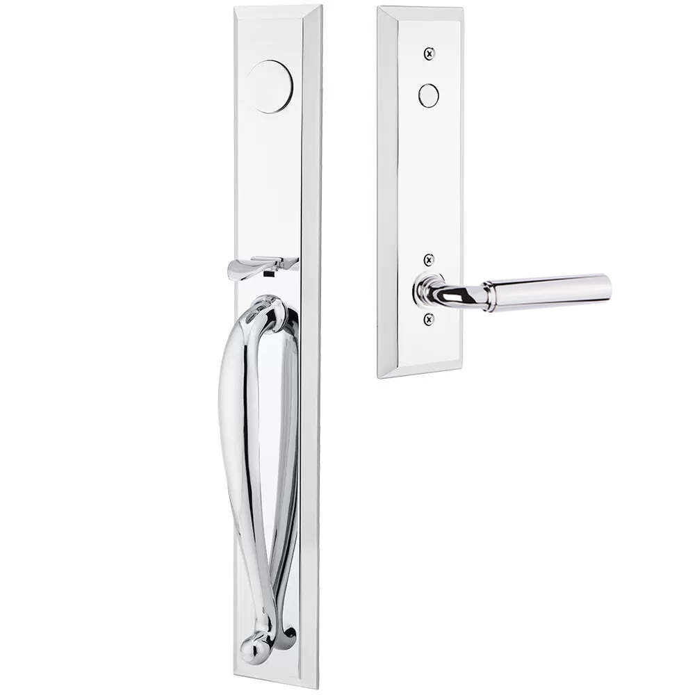Emtek Jefferson Tubular Entryset Full Length with Manning Lever