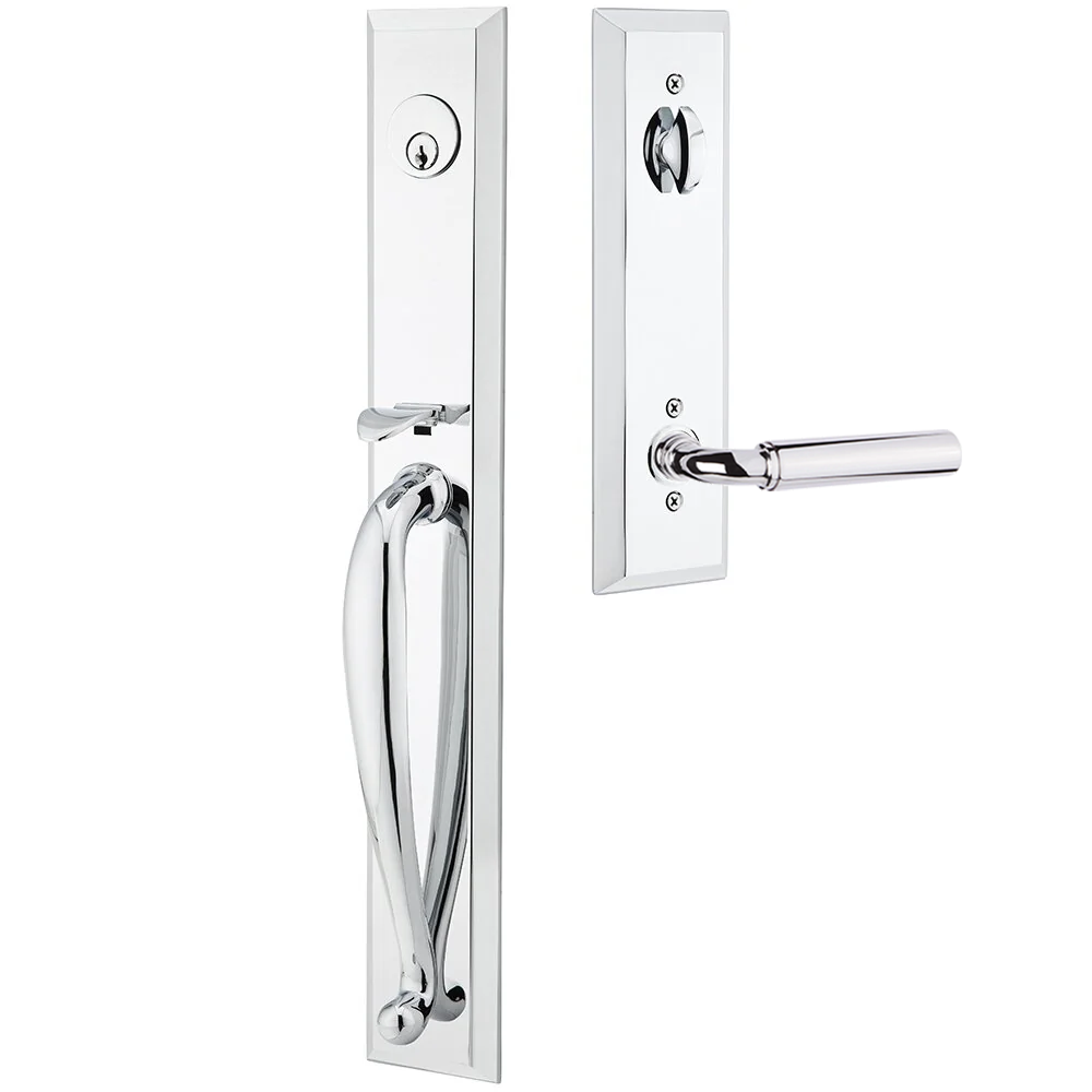 Emtek Jefferson Tubular Entryset Full Length with Manning Lever