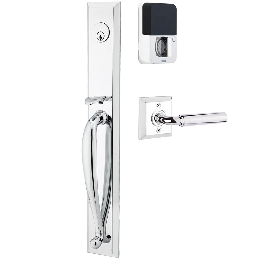 Emtek Jefferson Tubular Entryset Full Length with Manning Lever