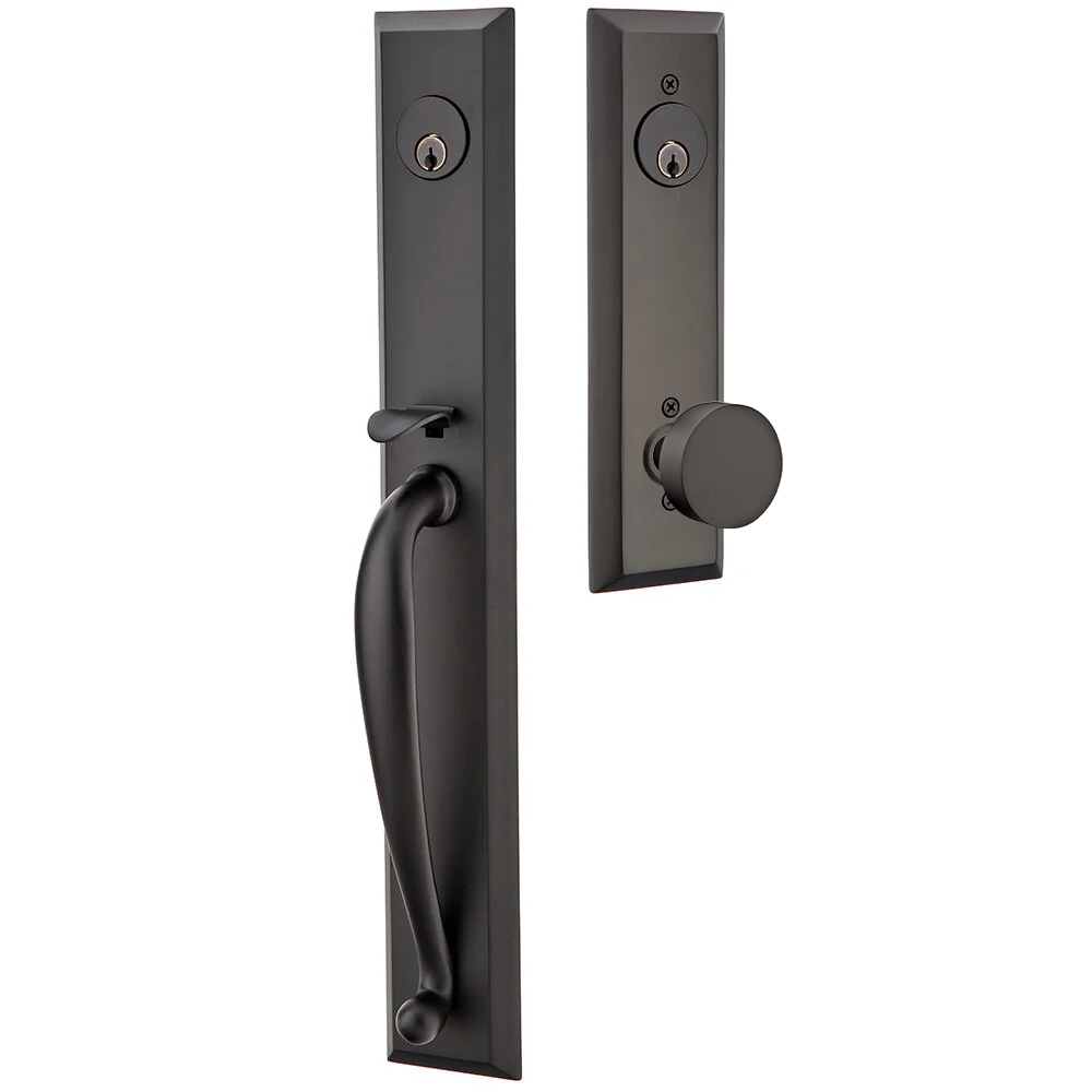 Emtek Jefferson Tubular Entryset Full Length with Round Knob