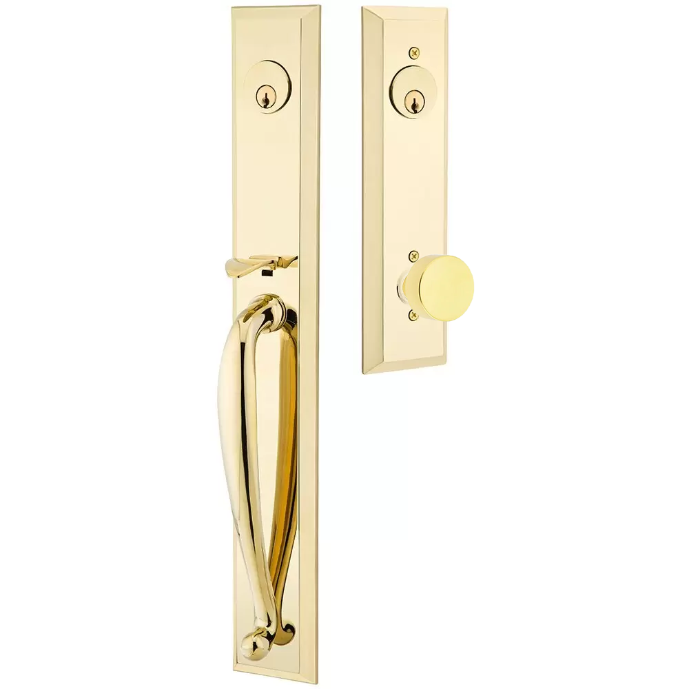 Emtek Jefferson Tubular Entryset Full Length with Round Knob