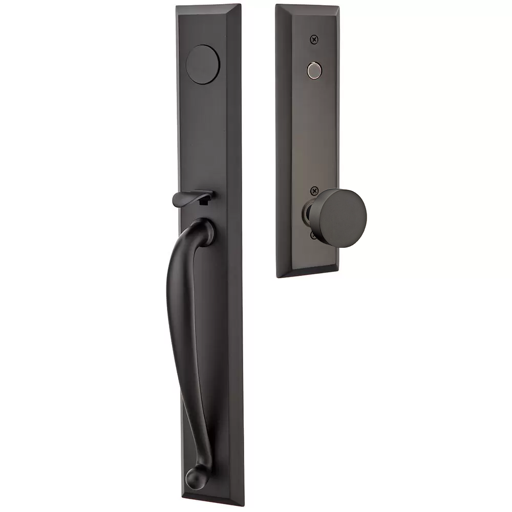 Emtek Jefferson Tubular Entryset Full Length with Round Knob