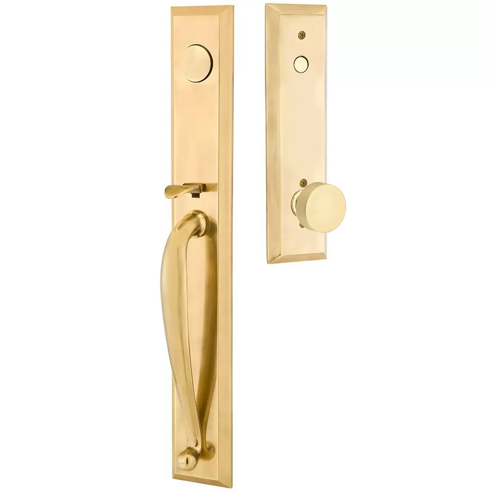 Emtek Jefferson Tubular Entryset Full Length with Round Knob