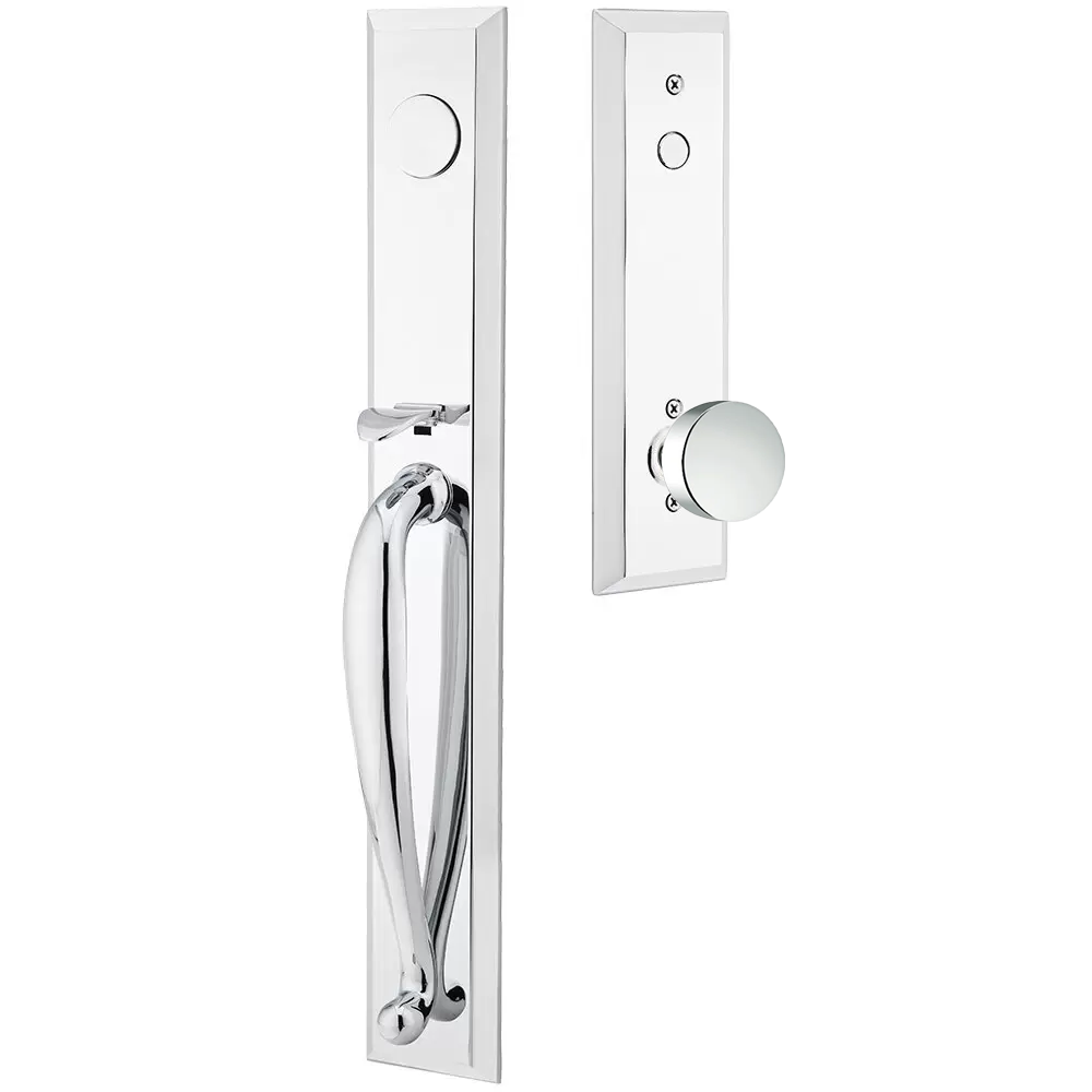 Emtek Jefferson Tubular Entryset Full Length with Round Knob