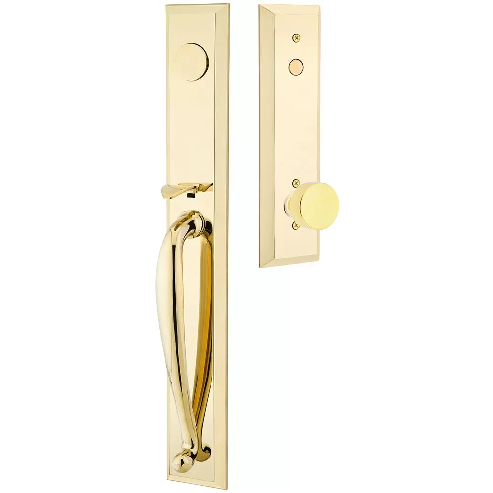 Emtek Jefferson Tubular Entryset Full Length with Round Knob