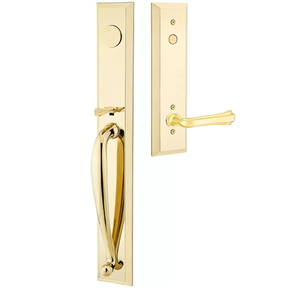 Emtek Jefferson Tubular Entryset Full Length with Wembley Lever