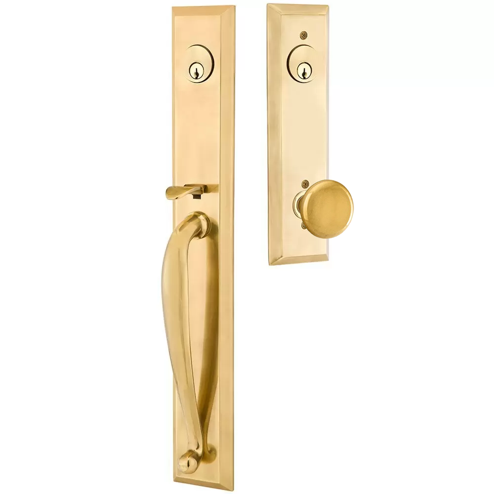 Emtek Jefferson Tubular Entryset Full Length with Providence Knob