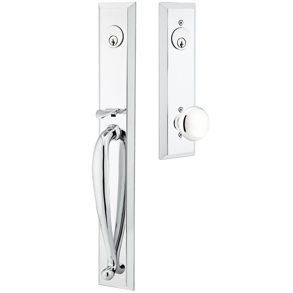 Emtek Jefferson Tubular Entryset Full Length with Providence Knob