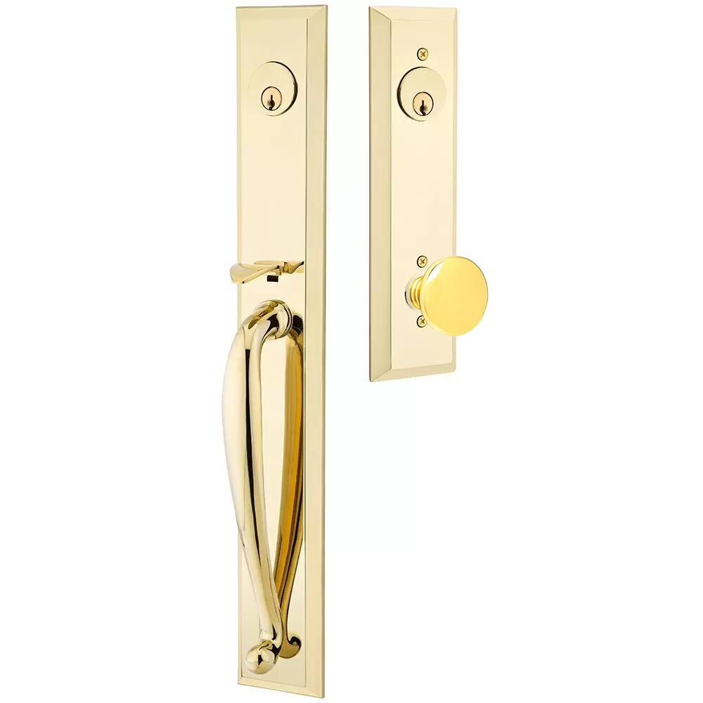 Emtek Jefferson Tubular Entryset Full Length with Providence Knob