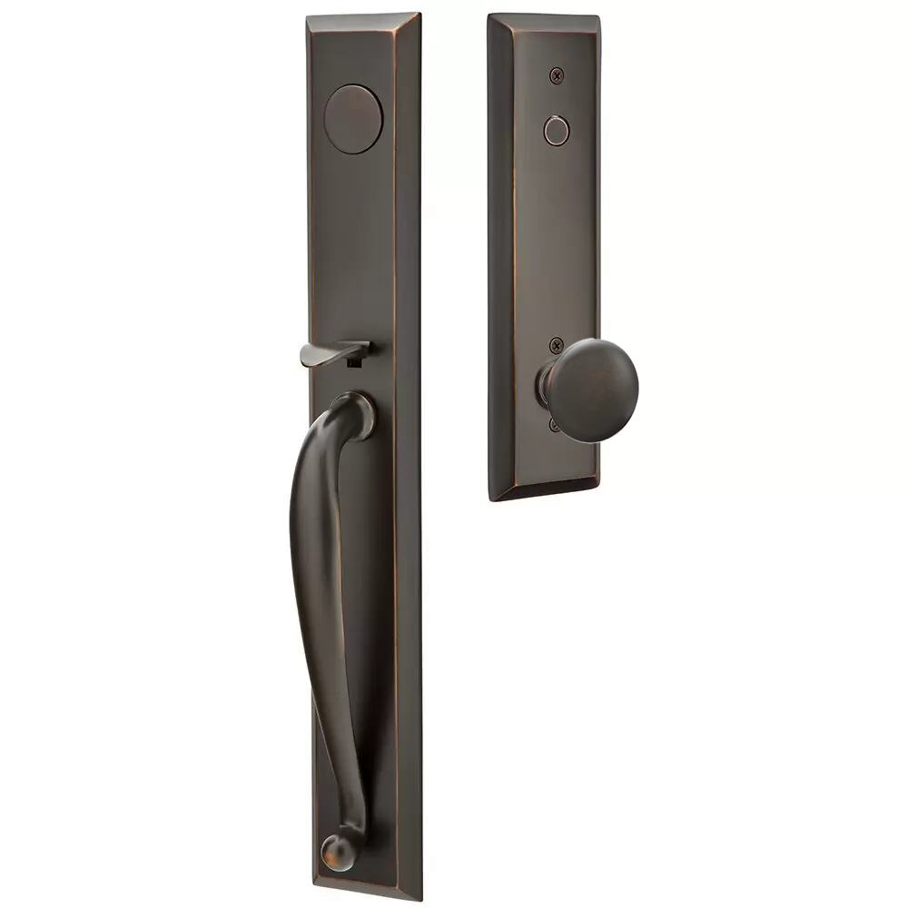 Emtek Jefferson Tubular Entryset Full Length with Providence Knob