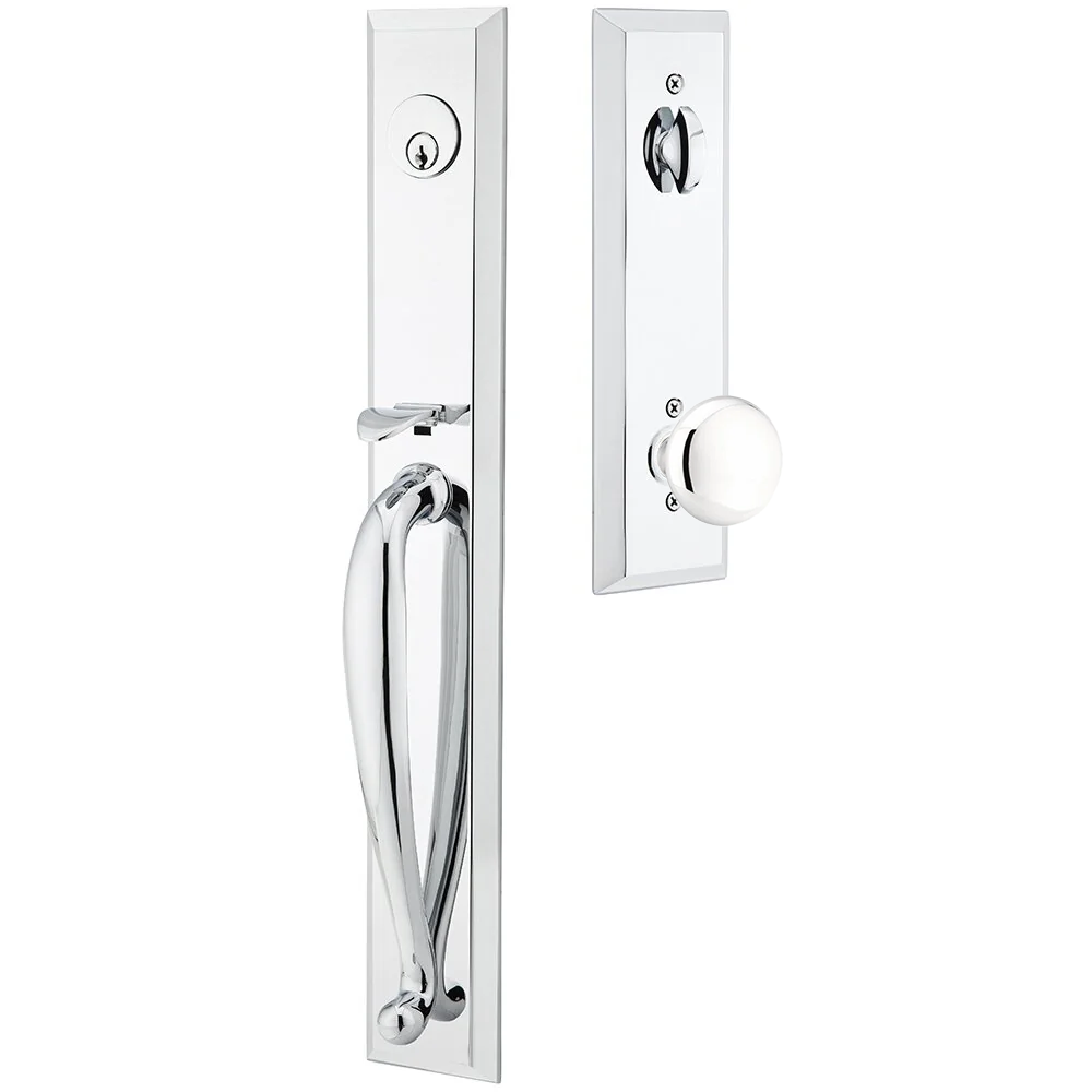 Emtek Jefferson Tubular Entryset Full Length with Providence Knob