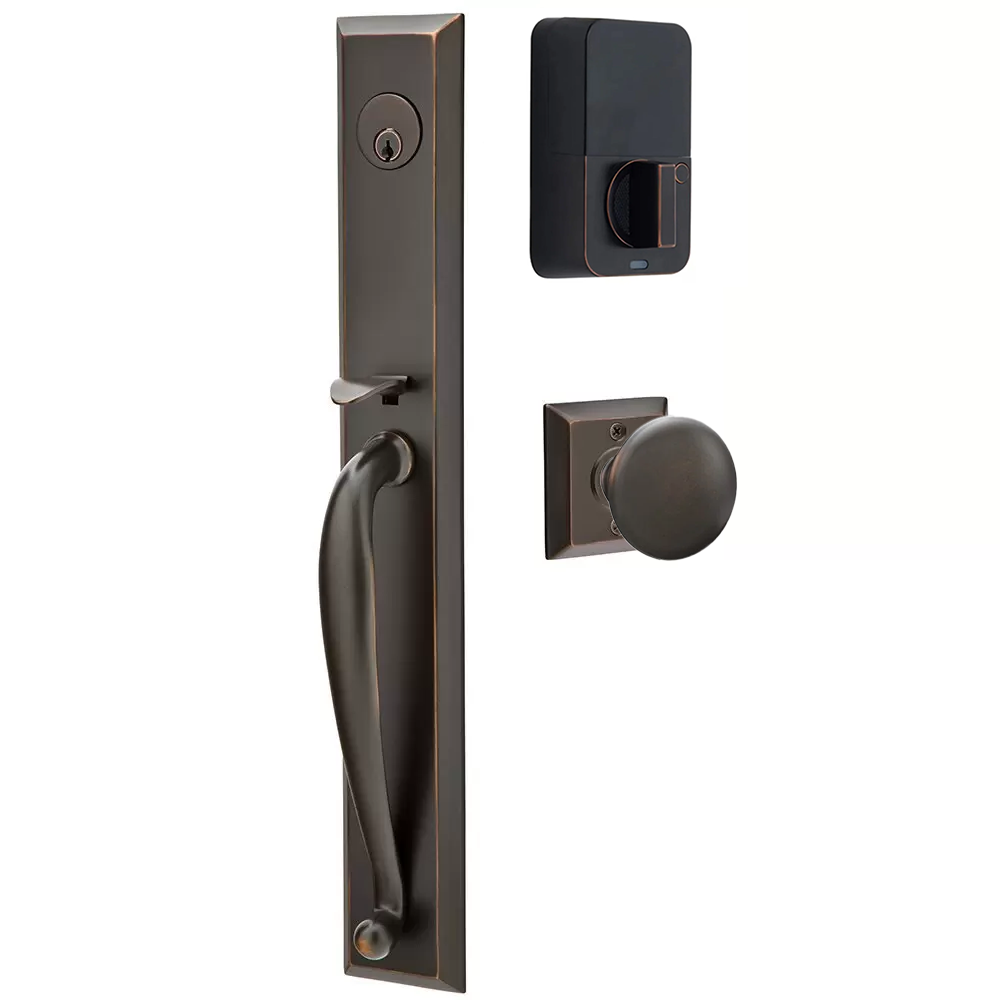 Emtek Jefferson Tubular Entryset Full Length with Providence Knob