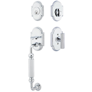 Emtek Knoxville Tubular Entryset Sectional with Ace Knurled Knob