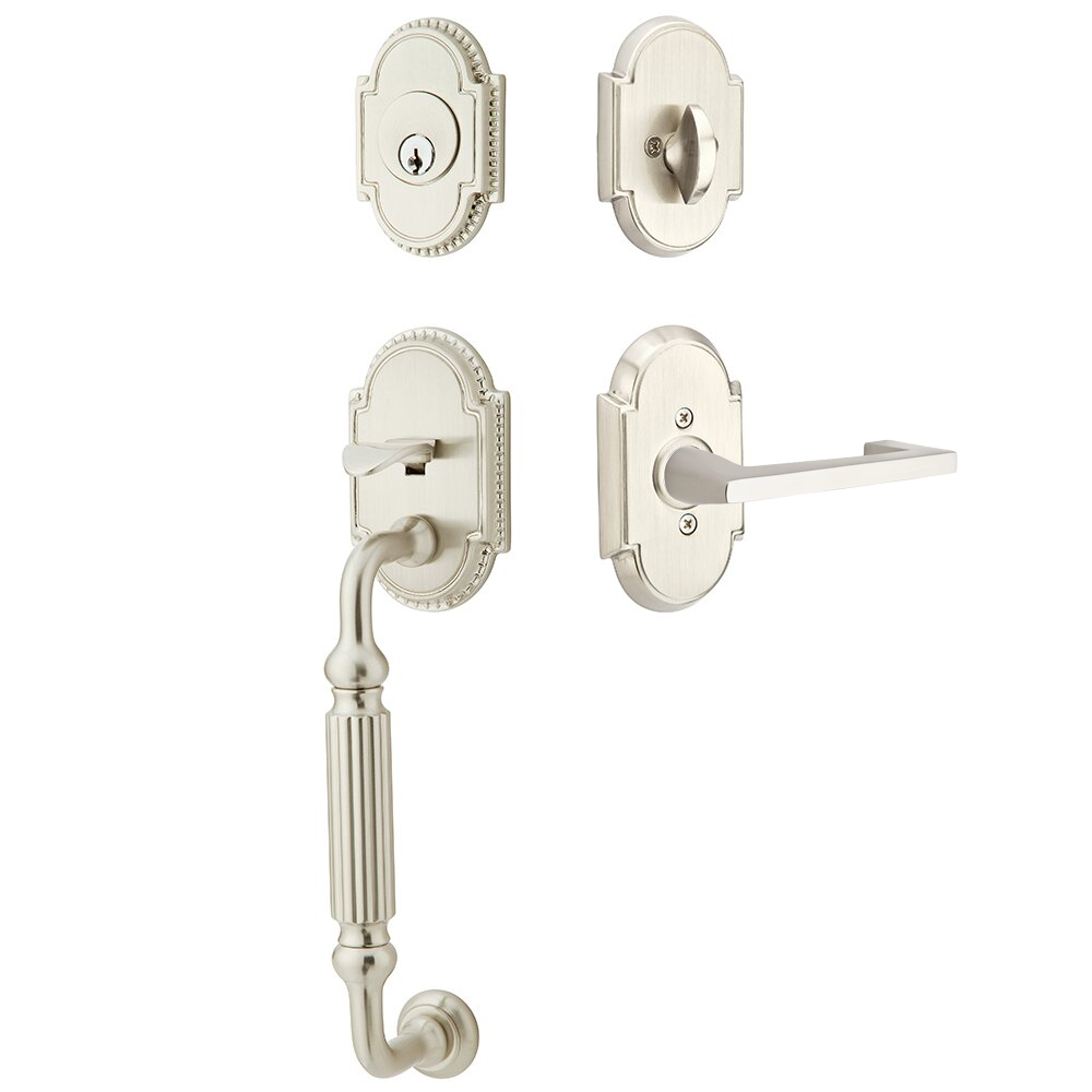 Emtek Knoxville Tubular Entryset Sectional with Argos Lever