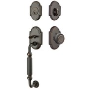 Emtek Knoxville Tubular Entryset Sectional with Belmont Knob