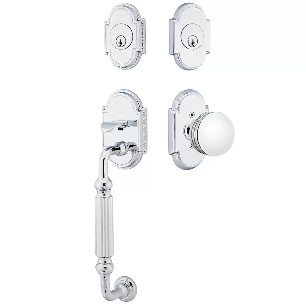Emtek Knoxville Tubular Entryset Sectional with Bern Knob