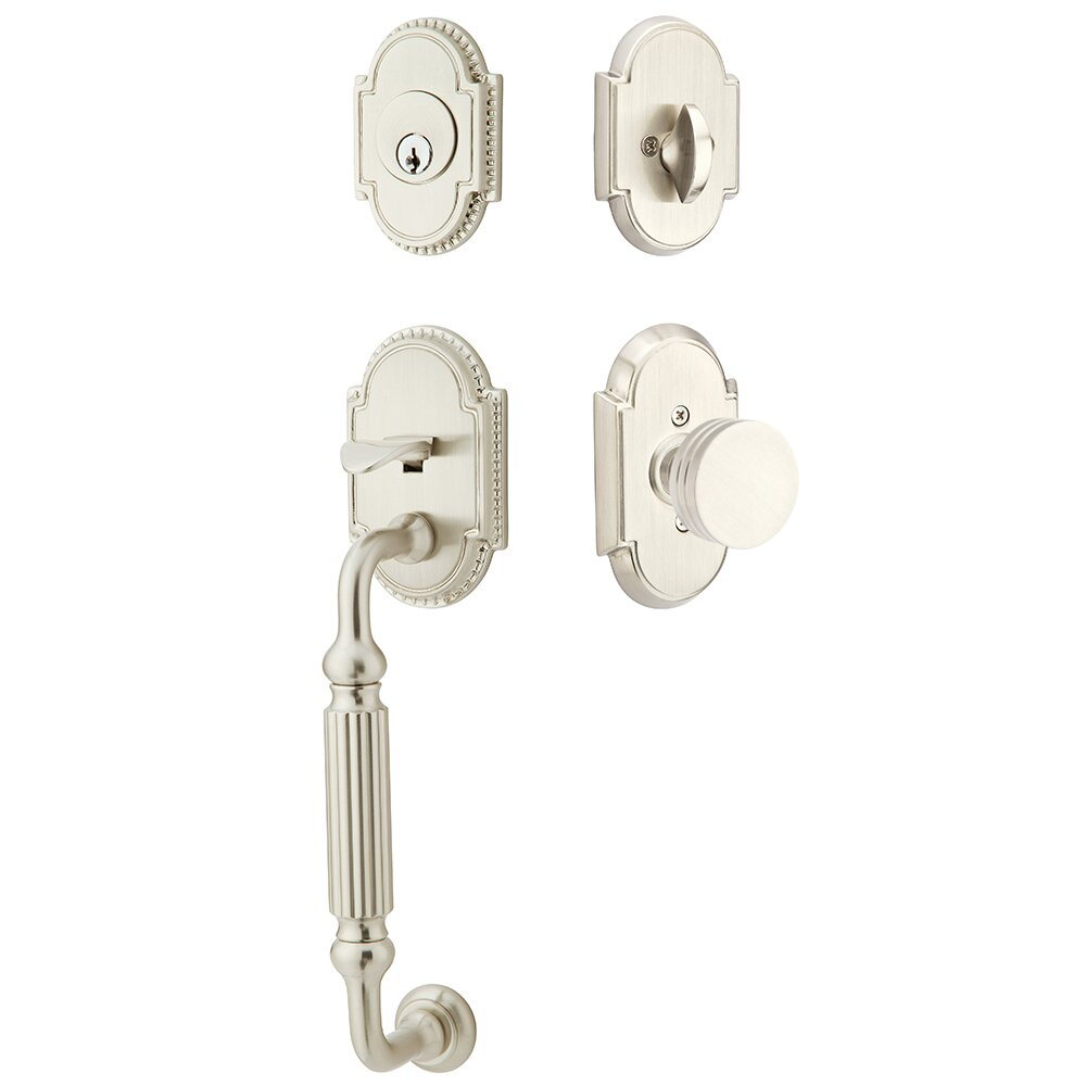 Emtek Knoxville Tubular Entryset Sectional with Bern Knob